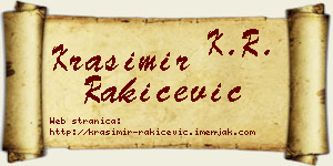 Krasimir Rakićević vizit kartica